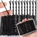 50-600pcs Black Straight Line Hair Clip U-shaped Needle Lady Hairpins Curly Wavy Grips Women Bobby Pins Styling Hair Accessories.