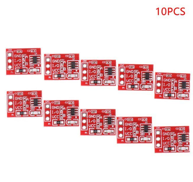 Pack of 10 pieces of TTP223 touch button switch capacitive sensor module self looking