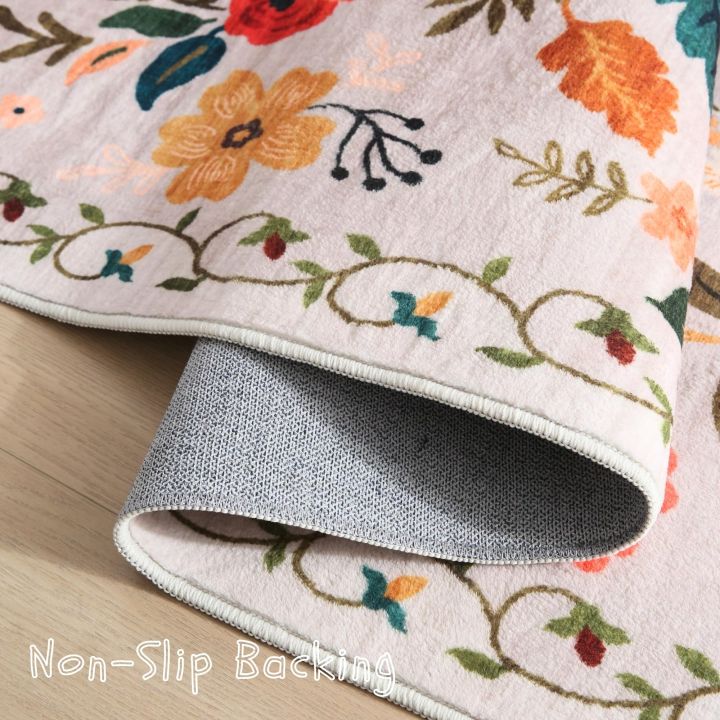 VIKAMA%20Runner%20Rug%20for%20Hallways%20Kitchen%20Non%20Slip%20Machine%20Washable%20Carpets%20with%20Rubber%20Backing%20Soft%20Floral%20Rugs%20for%20Kitchen%20Decor%20-%20Image%205