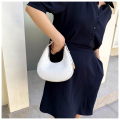 Women Luxury Underarm Bag Half Moon Adjustable Strap Hobo Bag Fashion Design Solid Color PU Leather Shoulder Bags (8910). 
