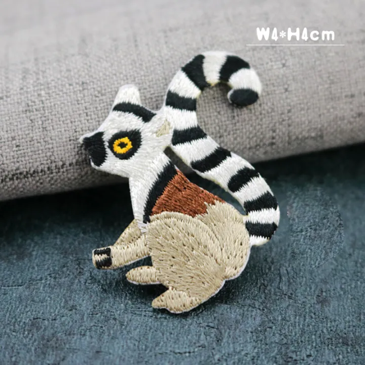 1%20Piece%20Embroidery%20Animal%20Iron%20on%20Patch%20Cartoon%20Chameleon%20Hornbill%20Lemur%20Okapi%20Groundhog%20Platypus%20for%20Clothes%20DIY%20Applique%20-%20Image%206