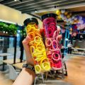 100pcs Color Simple to Hair High Elastic Hair Ring Women's Elegant Temperament Exquisite All-match Hair Ring Hair Accessories. 