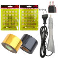 Heated Stamping Foil Pen Electric Hot Applicator Tool Kit Apply Foil to LeatherCraft Handmade Hot Stamping Foil. 
