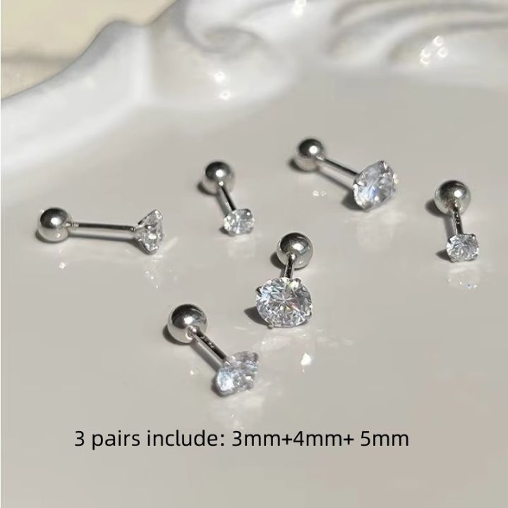 3Pairs%20Classic%20Round%20Cubic%20Zirconia%20Stud%20Earrings%20For%20Women%20Stainless%20Steel%20Women's%20Screw%20Earrings%20Tragus%20Piercing%20Jewelry%20%20-%20Image%207