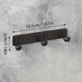 1 Piece Kitchen Facilities Black Aluminum Wall Hook-Perfect For Placing Spatulas And Kitchen Supplies In The Kitchen.