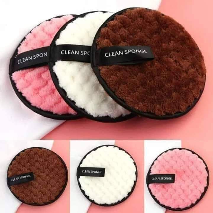 1 Pcs Fiber Makeup Remover Pad Reusable Face Cleaning Sponge Cosmetic Puff
