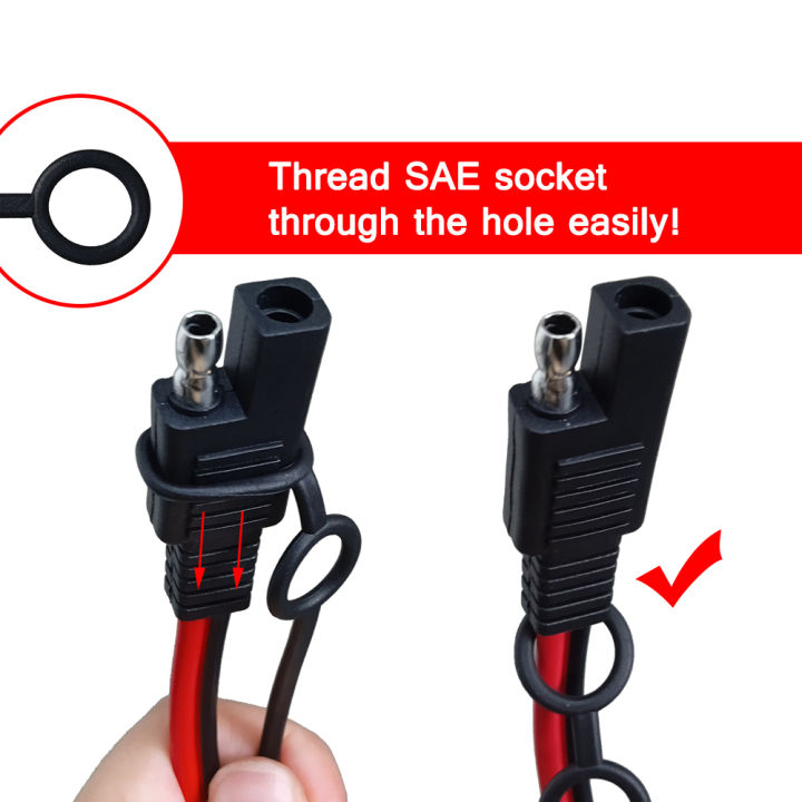 SAE%20Cable%20Dust%20Cap(Upgrade)%202%20Pin%20Plug%20Stopper%20Replacement%20%20Waterproof%20Cover%20Lid%20Top%20Protect%20Solar%20Motor%20Harness%20Connector%20-%20Image%203