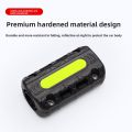 1/2PCS Motorcycle Engine Crash Bar Guard Decorative Crash Protection Adhesive Anti-Scratch Block with Reflective Warning Tape.