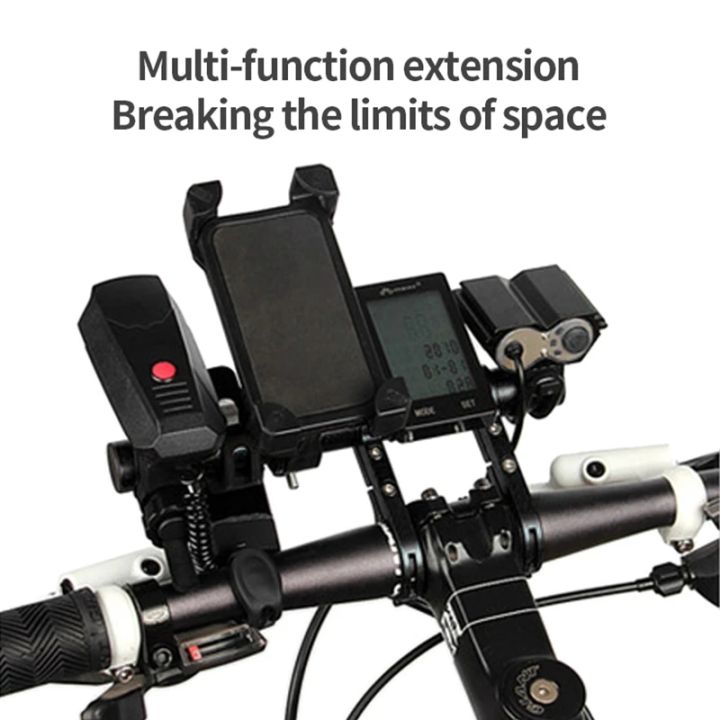 20cm%20Bicycle%20Handlebar%20Extended%20Bracket%20Bike%20Mount%20Bar%20Computer%20Holder%20Support%20Rack%20Alloy%20Stand%20Double%20Frame%20Bicycle%20Clip%20-%20Image%203