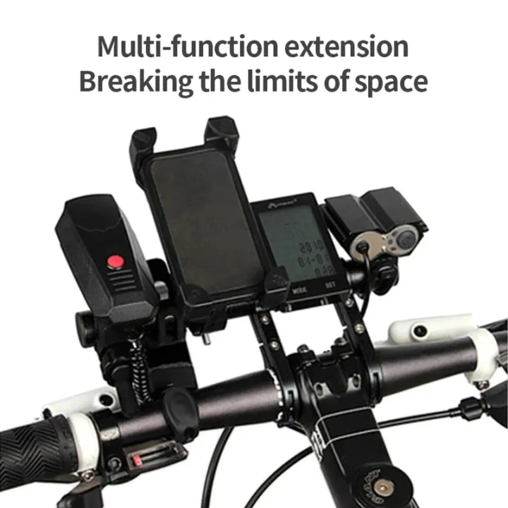 20cm%20Bicycle%20Handlebar%20Extended%20Bracket%20Bike%20Mount%20Bar%20Computer%20Holder%20Support%20Rack%20Alloy%20Stand%20Double%20Frame%20Bicycle%20Clip%20-%20Image%203
