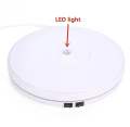 25cm LED 360 Degree Electric Rotating Turntable Rotating Display Stand for Photography Jewelry Watch Digital Product. 