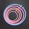 Plastic Handy Cross Stitch Machine Embroidery Hoop Ring Bamboo Frame Embroidery Hoop Round Needlecraft Sewing Tools Random Color. 