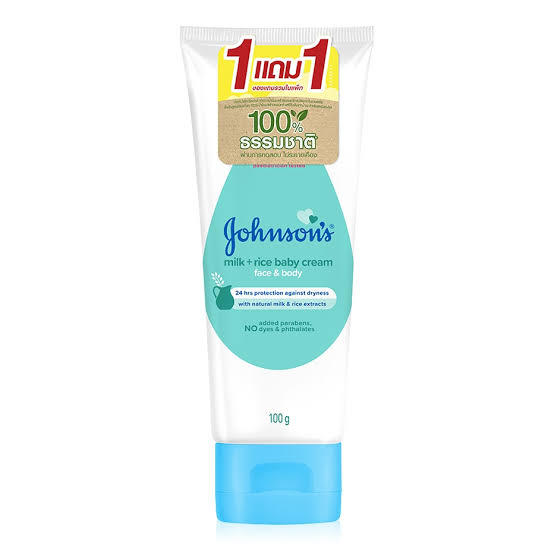 Johnson's Baby Milk+Rice baby Cream 100 gm (Thailand)
