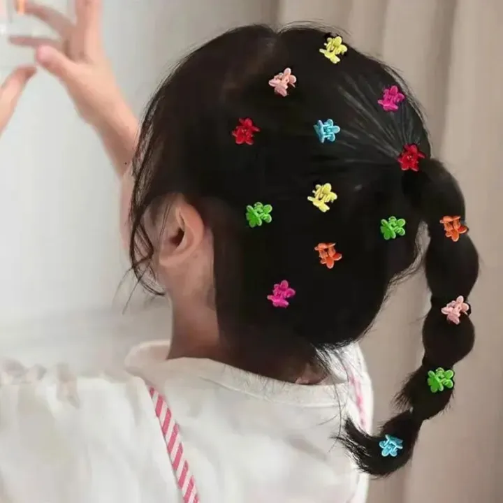 50Pcs%20Girls%20Cartoon%20Hair%20Clips%20Cute%20Small%20Claw%20Clips%20Flower%20Star%20Design%20Children's%20Fashion%20Hair%20Accessories%20Sweet%20Hairpin%20-%20Image%203