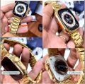 Watch 8 Ultra Gold Edition Smartwatch Gold Edition a'pple Logo Smart Watch For Men and Women. 