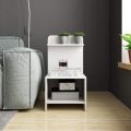 VTEC FURNITURE Modern Side Table / Bedside Table / Nightstand. 