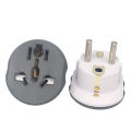 EU Plug Adapter 16A 250V Travel Adapter Converter 2 Round Socket High Quality Universal AU US UK CN To EU KR Wall Socket Outlet.