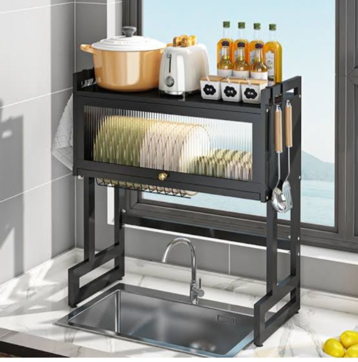 85cm%20Kitchen%20Storage%20Dish%20Rack%20With%20Cabinet%20-%20Image%207