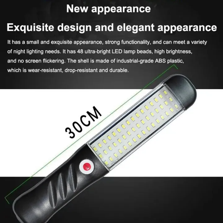 Portable%20Magnetic%20Auto%20Repair%20Work%20Light%20USB%20Rechargeable%20LED%20Flashlight%20With%20Magnet%20Hook%20For%20Car%20Repair%20Fishing%20Emergencies%20-%20Image%203