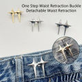Lightning Waist Buckle Adjustment Waist Circumference Changed to Small Pin Fixed Buckle.