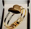 Heart Love Bangle Bracelet – Fashion Cuff for Women, Elegant Jewelry Accessory.