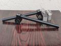 Motorcycle Clip On Handlebars CNC 2-PC Handle Bar For Yamaha YBR, YBR-G & All Low Droping Bikes. 