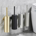 Stainless Steel Bathroom Toilet Brush Holder Accessories Black Toilet Brush Wall Mounted WC Cleaner Brush FR07.