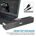 【Bangkok ship】 computer Bluetooth speaker cable computer soundbar speaker, Stereo USB power mini Soundbar Speaker for tablet PC desktop. 