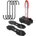 Quick Ratchet Brake Piston Wrench Extender 360° Rotating Caliper Tool with 4 Hooks Universal Auto Repair Tool.