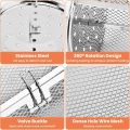 Rotisserie Basket 360-Degree Rotating for Air Fryer & Oven, Stainless Steel, Movable Door for Home Bakers & Grill Enthusiasts.
