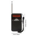 Outdoor Radio Dual Band Stereo Radio Built-in Speaker Pocket Pointer Radio SW/AM/FM LCD Display for Indoor Outdoor Emergency Use. 