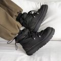 Designer Men Cotton Boots Winter Ankle Snow Boots Outdoor Non-slip Waterproof High Top Mens Casual Shoes Plush Warm Work Boots. 