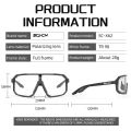 Scvcn New Men's UV400 Photochromic Cycling Sunglasses Women Sports Running Eyewear for Men Glasses Road Bike Bicycle Goggles.