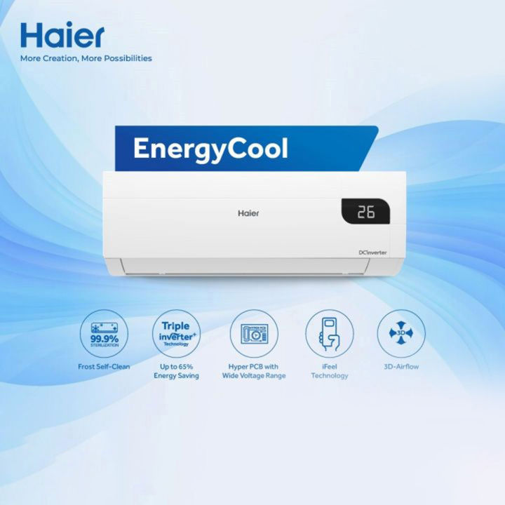 Haier Official from Haier 1.6 Ton 19000BTU CleanCool Inverter AC [HSU-19CleanCool(INV)(Pro)]
