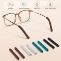 2 Pairs Eye Glasses Ear Grippers Soft Knit Glasses Arm Cushion for Glasses Behind Ear Anti Slip Eye Glass Ear Grips Ear Pads. 