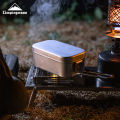 CAMPINGMOON Aluminum Oxide Portable Lunch Box, Open Flame Heated Outdoor Picnic Camping Lunch Box, Aluminum Lunch Box.