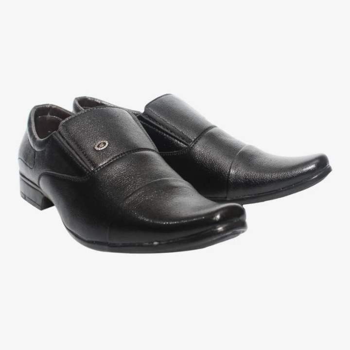 Formal Black Color Slip On Office, Party, And Wedding Shoes For