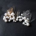Women U-shaped Pin Metal Barrette Clip Hairpins Simulated Pearl Bridal Tiara Hair Accessories Wedding Hairstyle Design Tools.