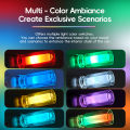 1/2PCS USB Glass Bottle Car Interior Atmosphere Light Plug and Play RGB Amber Colorful Transparent Reading Lamp Night Light. 