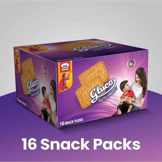 Gluco Biscuits 16 Snack Pack