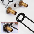 1/2PCS Plumbers Wrench 7 Sizes Sink Wrench Four-Jaw Hex Under Sink Wrench Faucet Tool Multifunctional Steel for Tight Spaces. 