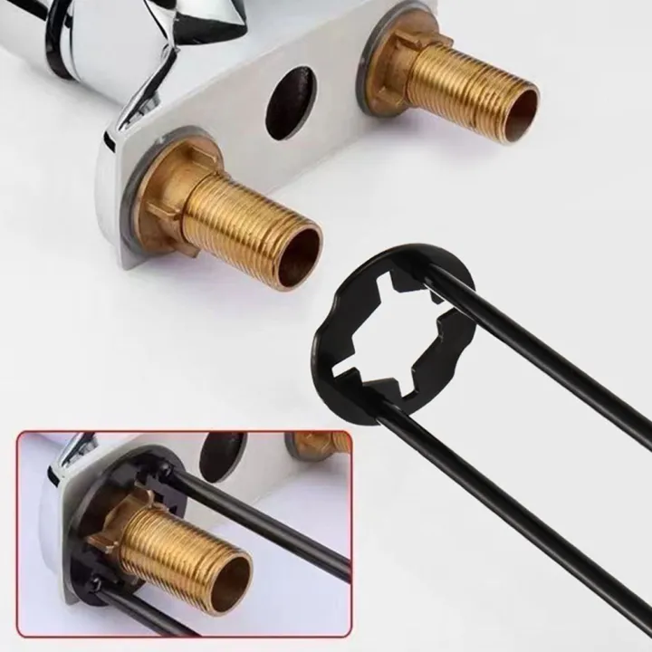 1/2PCS%20Plumbers%20Wrench%207%20Sizes%20Sink%20Wrench%20Four-Jaw%20Hex%20Under%20Sink%20Wrench%20Faucet%20Tool%20Multifunctional%20Steel%20for%20Tight%20Spaces%20-%20Image%202