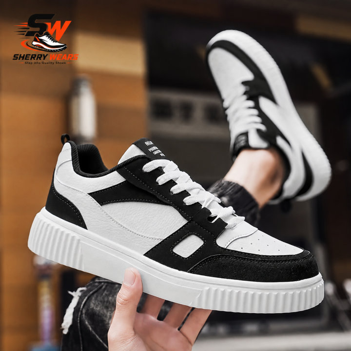 Sherry%20Wear%20Stylish%20Sneakers%20Shoes%20for%20Men%20Women%20Boys%20Girls%20%20Casual%20Fashion%20Joggers%20%20Trendy%20Lace-Up%20Sneakers%20%20Comfortable%20Walking%20Shoes%20%20Black%20&%20White%20%20EU%20Size%206-11%20-%20Image%208