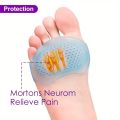 1Pairs Silicone Metatarsal Pads for Arch Support & Pain Relief - Ideal for Running, Hand Wash Only, Foot Arch Support.