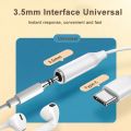 SAMSUNG Type C 3.5 Jack Earphone Cable USB C to 3.5mm AUX Headphones Adapter For SAMSUNG Galaxy Note 10 Plus 10+ A90 A80 A60 A8S. 