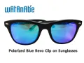 Watanabe clip-on sunglasses splice frame. 