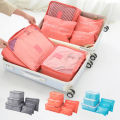 6pcs Travel Storage Bag Large Capacity Luggage Clothes Sorting Organizer Set Suitcase Pouch Case Shoes Packing Cube Bag. 