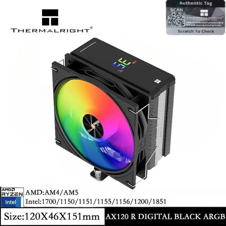 Thermalright%20Assassin%20X%20120%20R%20Digital%20ARGB%20CPU%20Cooler%20Temperature%20Display%204%20Heat%20Pipes%20Air%20Cooler%20-%20Image%207