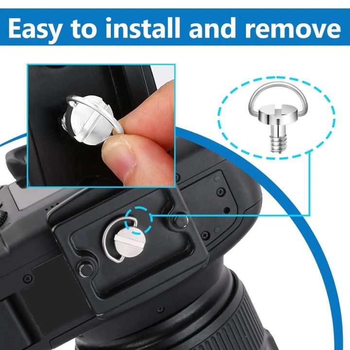 20-1PCS%20Stainless%20Steel%201/4"%20Camera%20Tripod%20Screw%20Mounting%20Screw%20Adapter%20Quick%20Release%20Camera%20Screw%20for%20Camcorder%20Tripod%20Monopod%20-%20Image%203