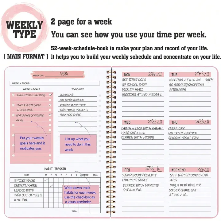 52%20Weeks%20Weekly%20Planner%20Notebook%20A5%20Undated%20Spiral%20Agenda%20Daily%20Student%20Schedules%20Journal%20Stationery%20Office%20School%20Supplies%20-%20Image%202
